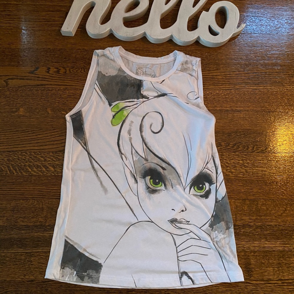 Disney tinker bell tank top great used condition.